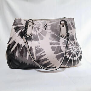 Simply Vera Vera Wang Tote Bag 5‎ Compartments Satchel Pastal Pink Gray Tie-Dye